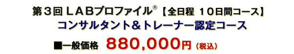 LABプロファイル 上級ビジネス応用&コンサルタント/トレーナー認定コース