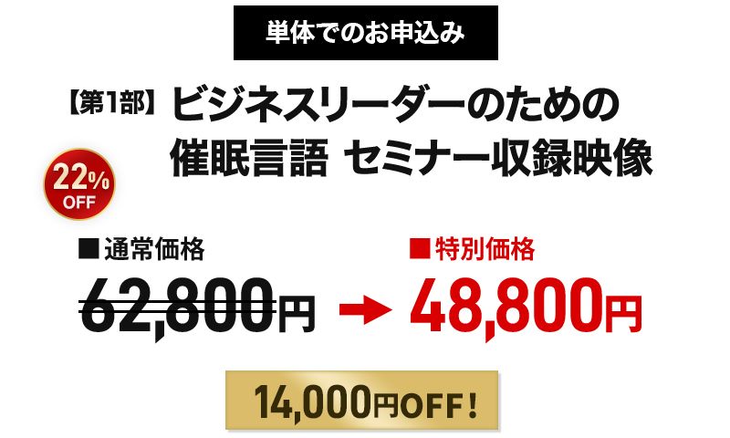 ビジネスで使える催眠言語・第１部
