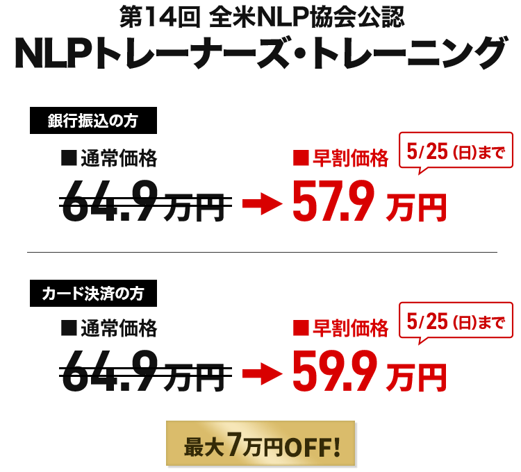 NLPトレーナーズ・トレーニング
