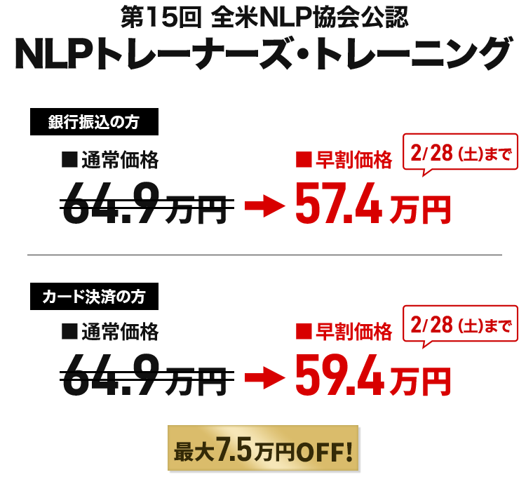 NLPトレーナーズ・トレーニング