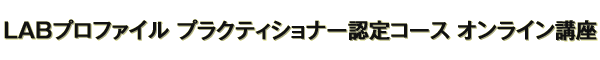 一般販売 LABプロファイル(R) プラクティショナー認定コース オンライン講座
